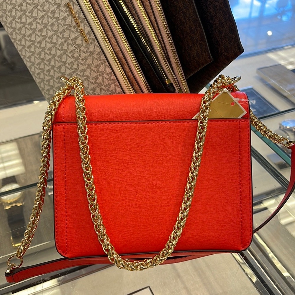 MICHAEL KORS SONIA SMALL SHOULDER XBODY 
Coral Reef - Picture 8 of 16
